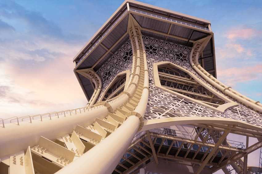 Maha Tower Langkawi bottom to top view